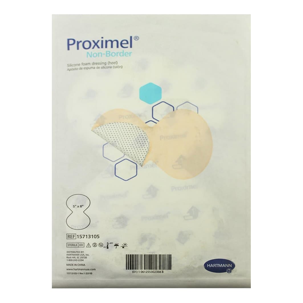Proximel Non-Border Three-Layer Silicone Foam Dressing 5 X 8 Inch Sterile - Each - Image 1