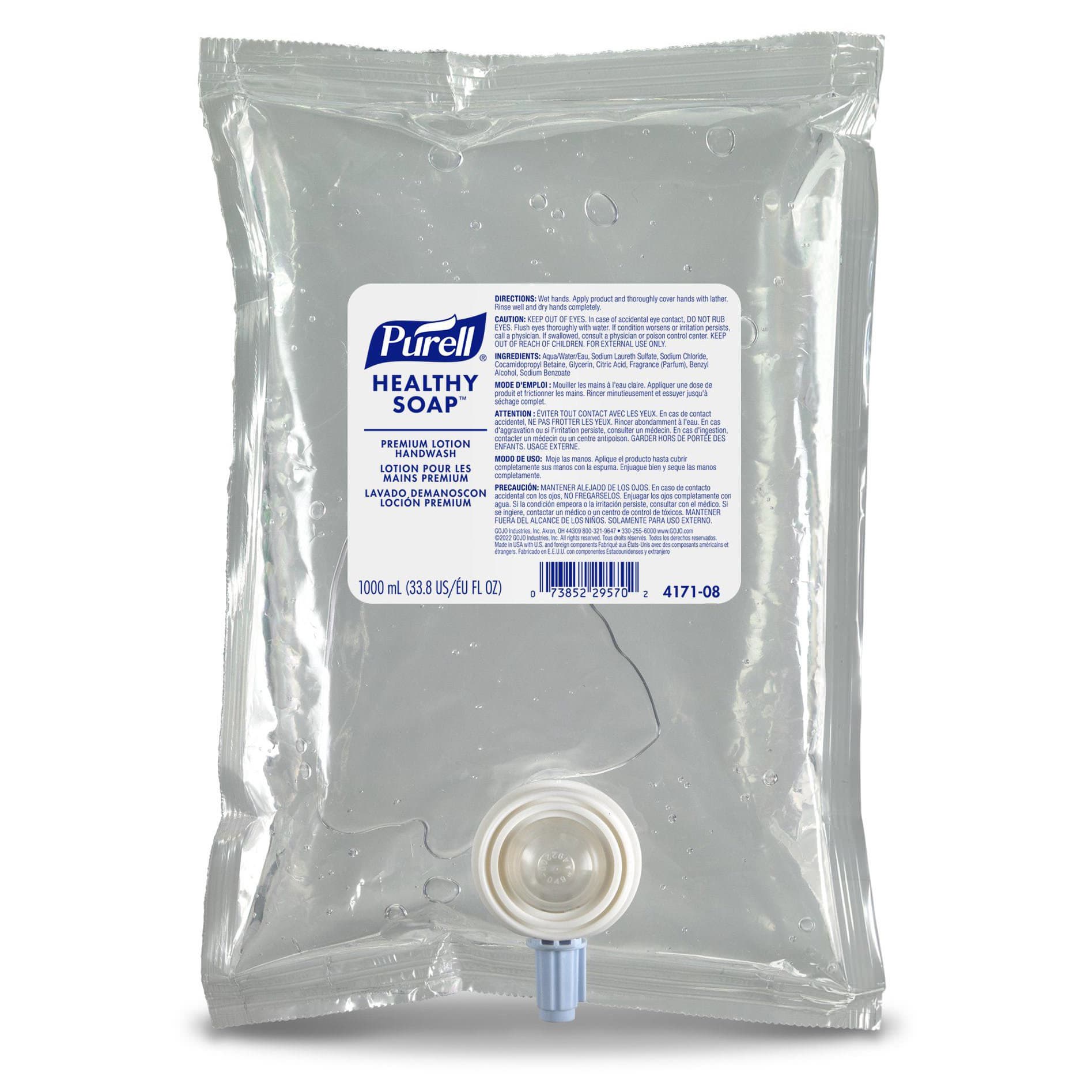 Purell Premium Lotion Handwash Refill for CS2 Dispenser,, 1000 mL - Case of 8 - Image 1