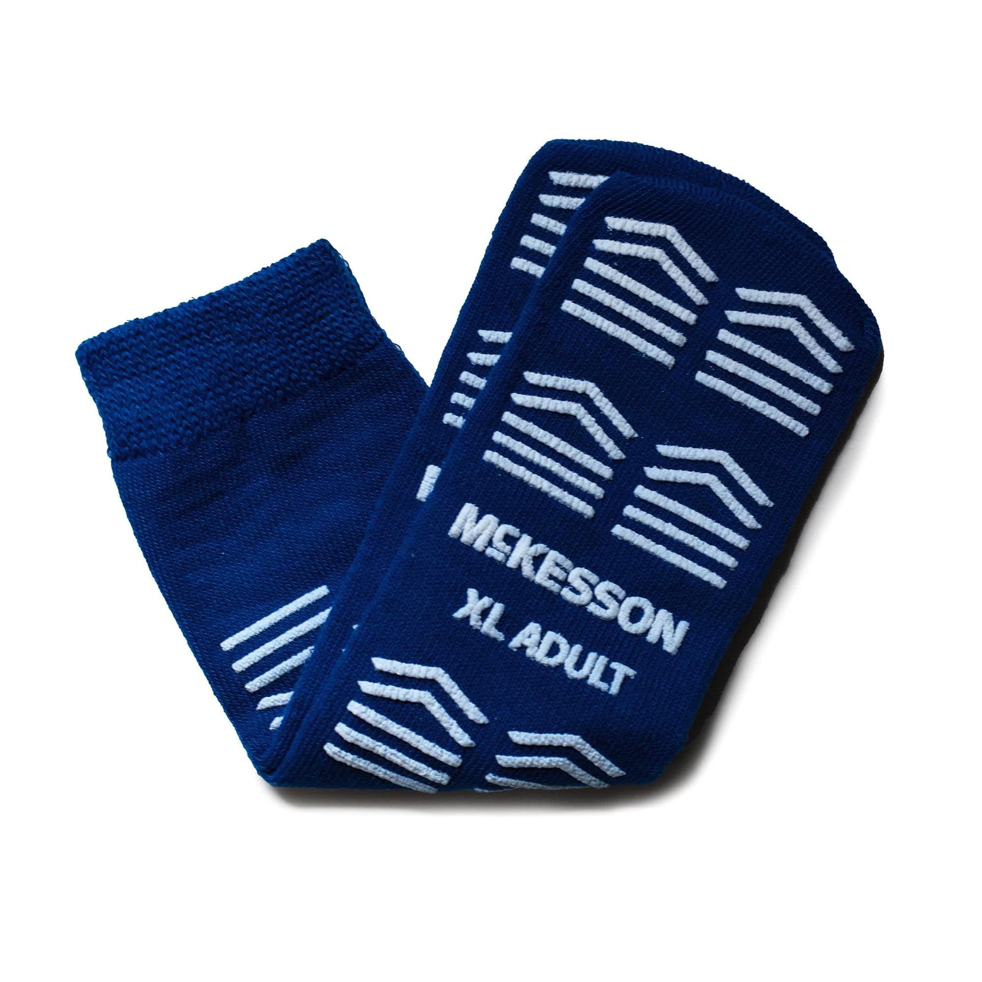 McKesson Unisex Adult Slipper Socks, Extra Large, Royale Blue - Case of 48 - Image 1