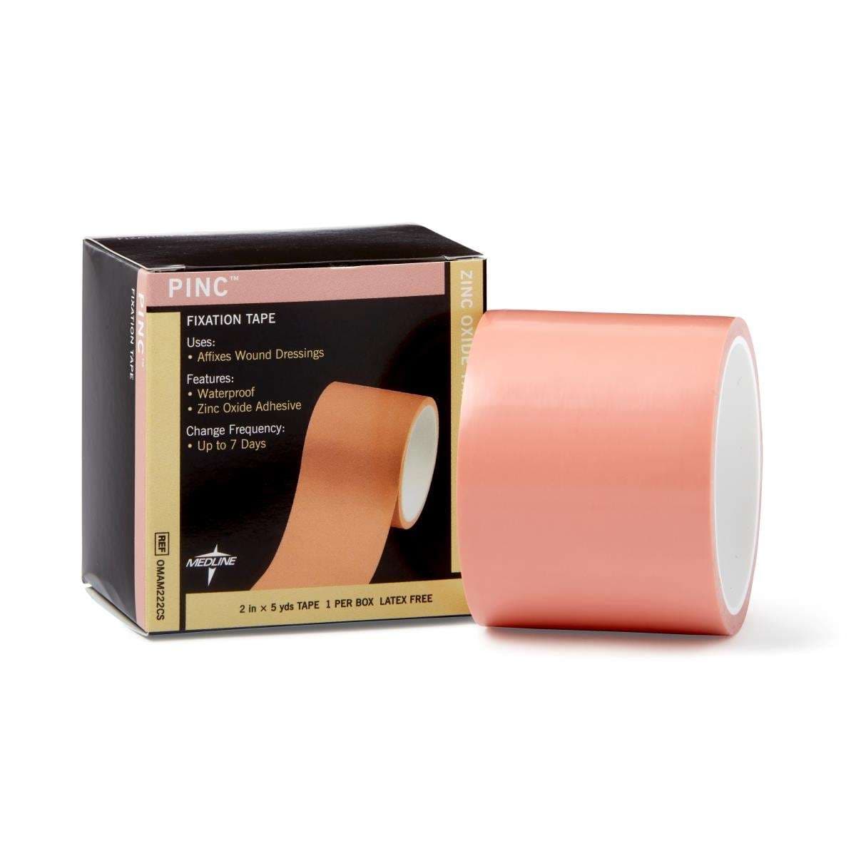 Pinc Zinc Oxide Fixation Tape, 2 Inch x 5 Yard - Case of 36 - Image 1