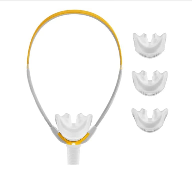 Fisher & Paykel Solo Pillows CPAP Mask Fit Pack with Headgear, Small/Medium/Large - Each - Image 1