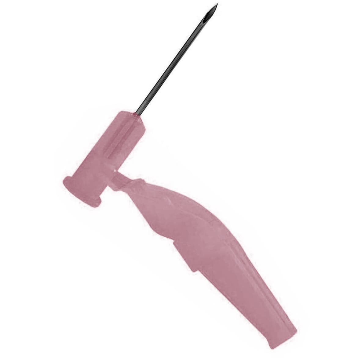 Needle-Pro EDGE Safety Hypodermic Needle, Pink, 18 Gauge, 1 Inch - Each - Image 1