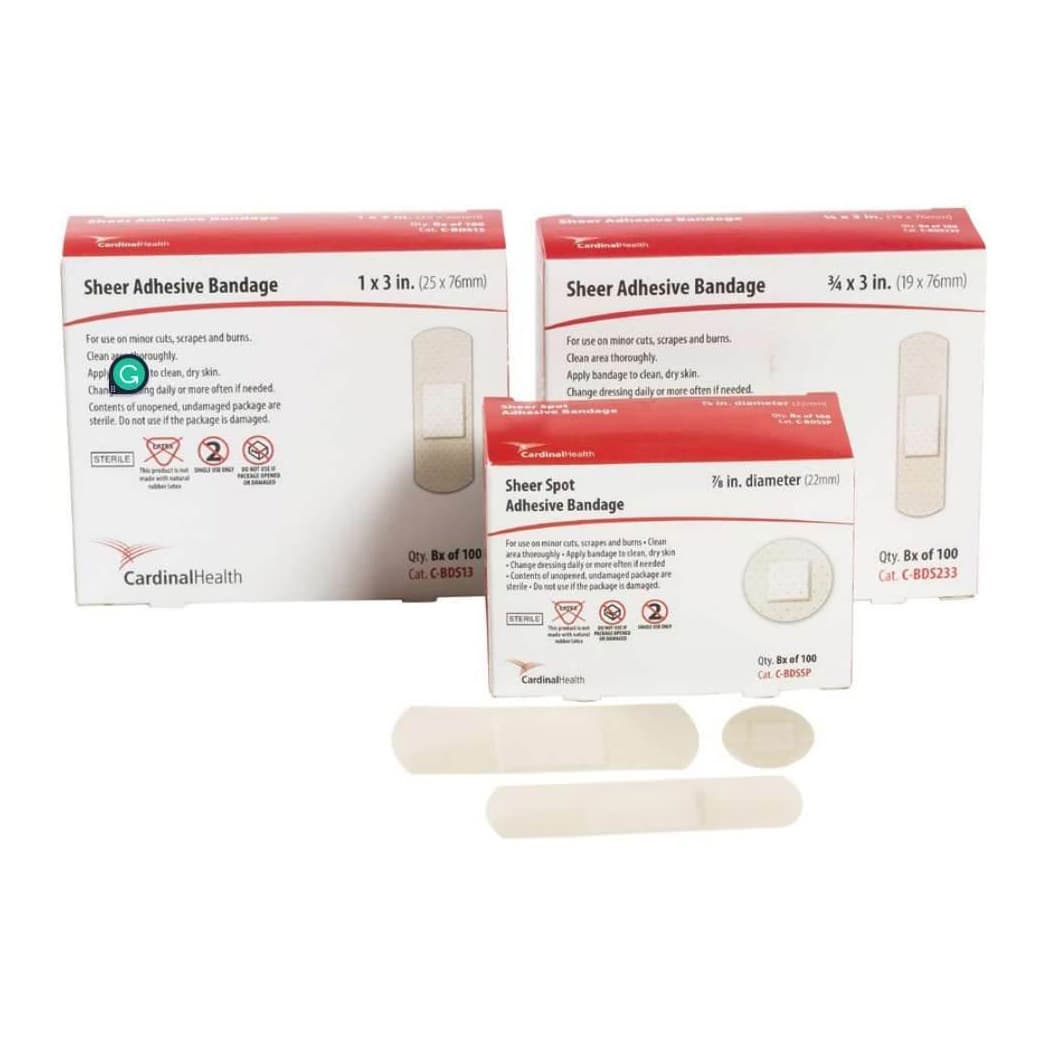 Cardinal Curity Sheer Adhesive Bandages