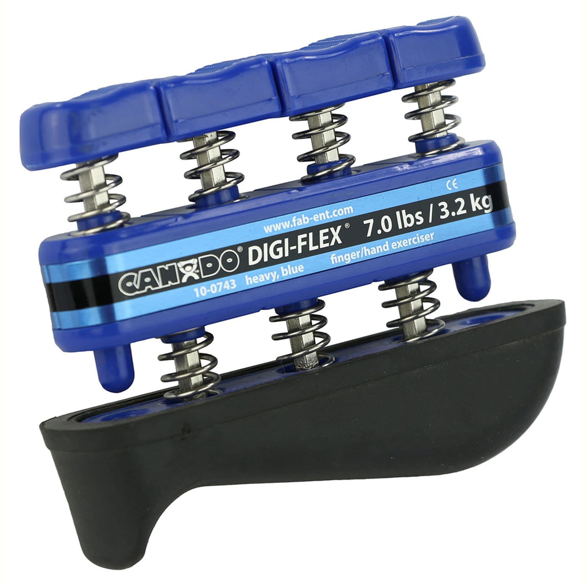 CanDo Digi-Flex hand exerciser, Heavy, Blue, Finger (7 lb), hand (23 lb) - Image 1
