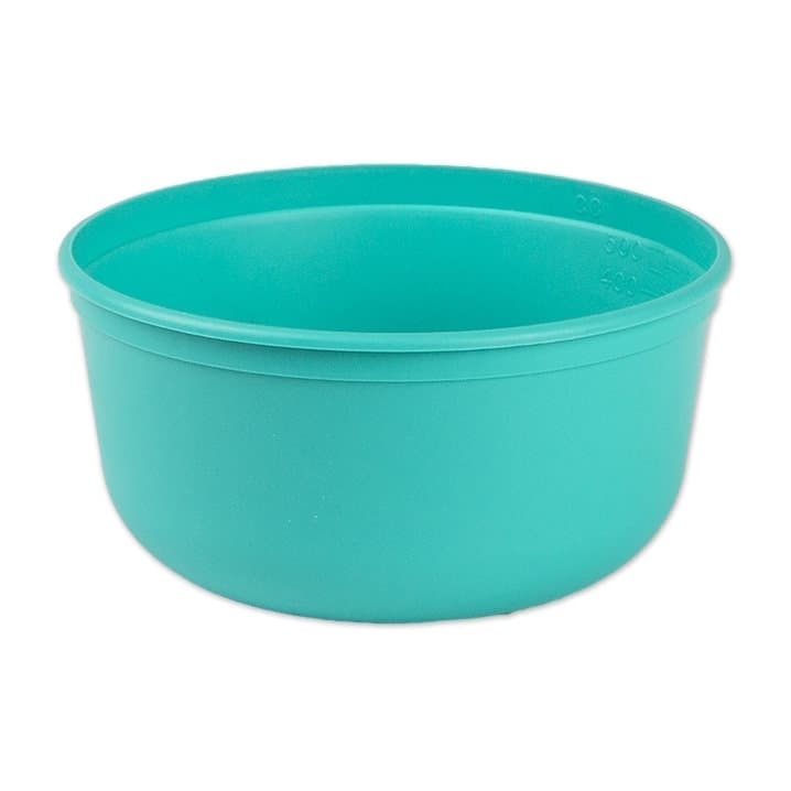 Medegen Basin Graduated Round Disposable, Turquoise, 16 oz. - Case of 100 - Image 1