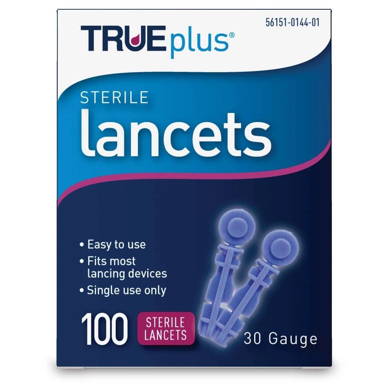 Trueplus Phlebotomy Lancet, 30 Gauge - Box of 100 - Image 1