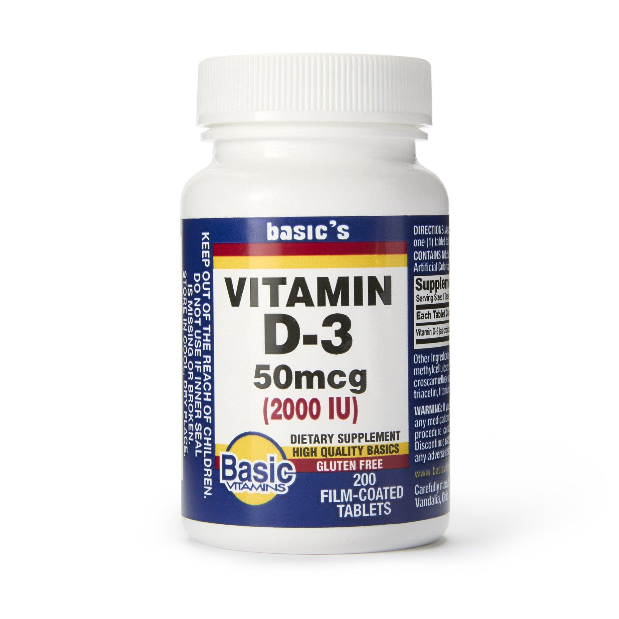 Basic Vitamin D3 Dietary Supplement - Image 1