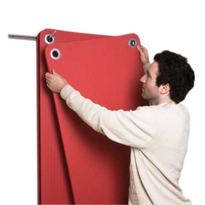 CanDo Wall Mat Hanger, 86" L x 8" H x 16" D - Image 1