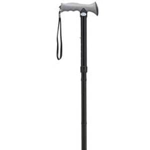 Drive Aluminum Folding Cane with Gel Grip, Black - Case of 6 - Image 1