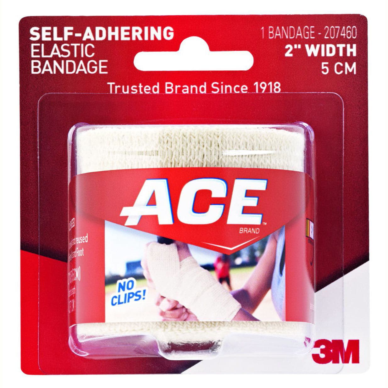 Ace Self-Adhesive Elastic Bandage, Tan, 2 Inch - Box of 3 - Image 1