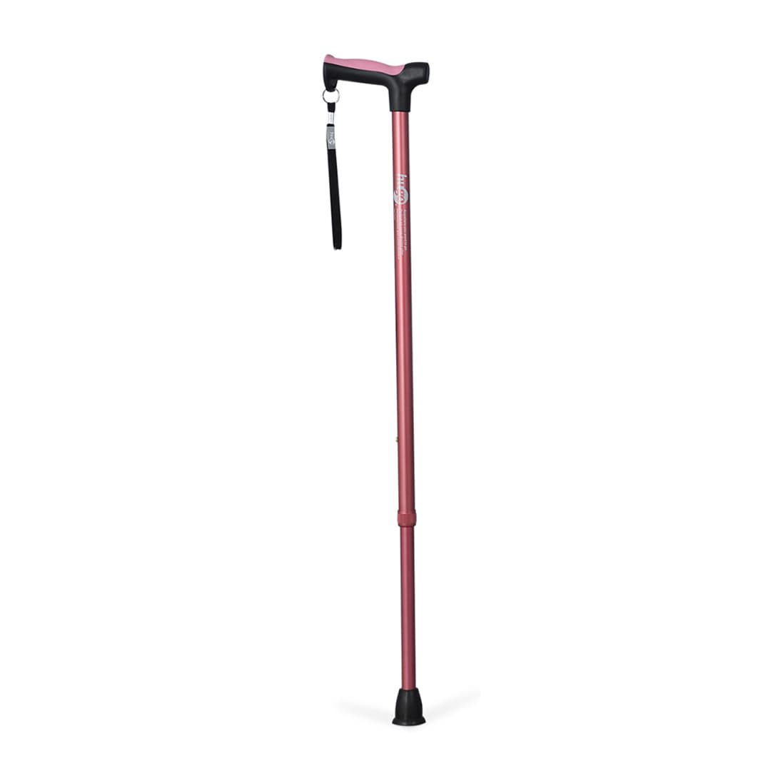 Drive Hugo Ergonomic Derby Handle Cane, Rose - Each - Image 1