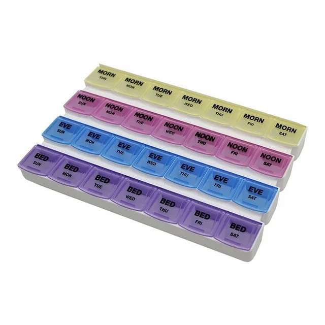 Mediplanner Pill Organizer, 1-1/4 x 5-3/4 x 9-1/4 Inch - Image 3