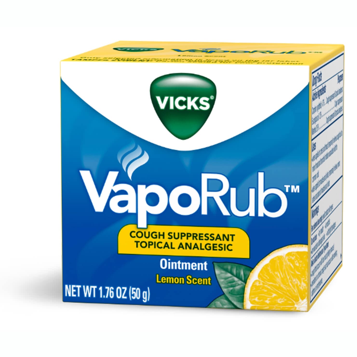 Vicks VapoRub Cough Suppressant Topical Analgesic Ointment, 1.76 - Each - Image 1