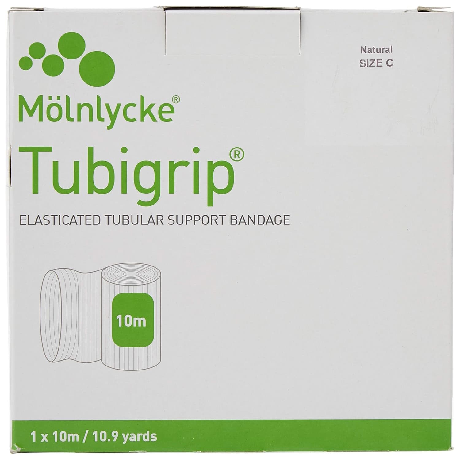 Tubigrip Elastic Tubular Support Bandage Natural, 2-3/4 Inch x 11 Yard, Size C - Each - Image 1
