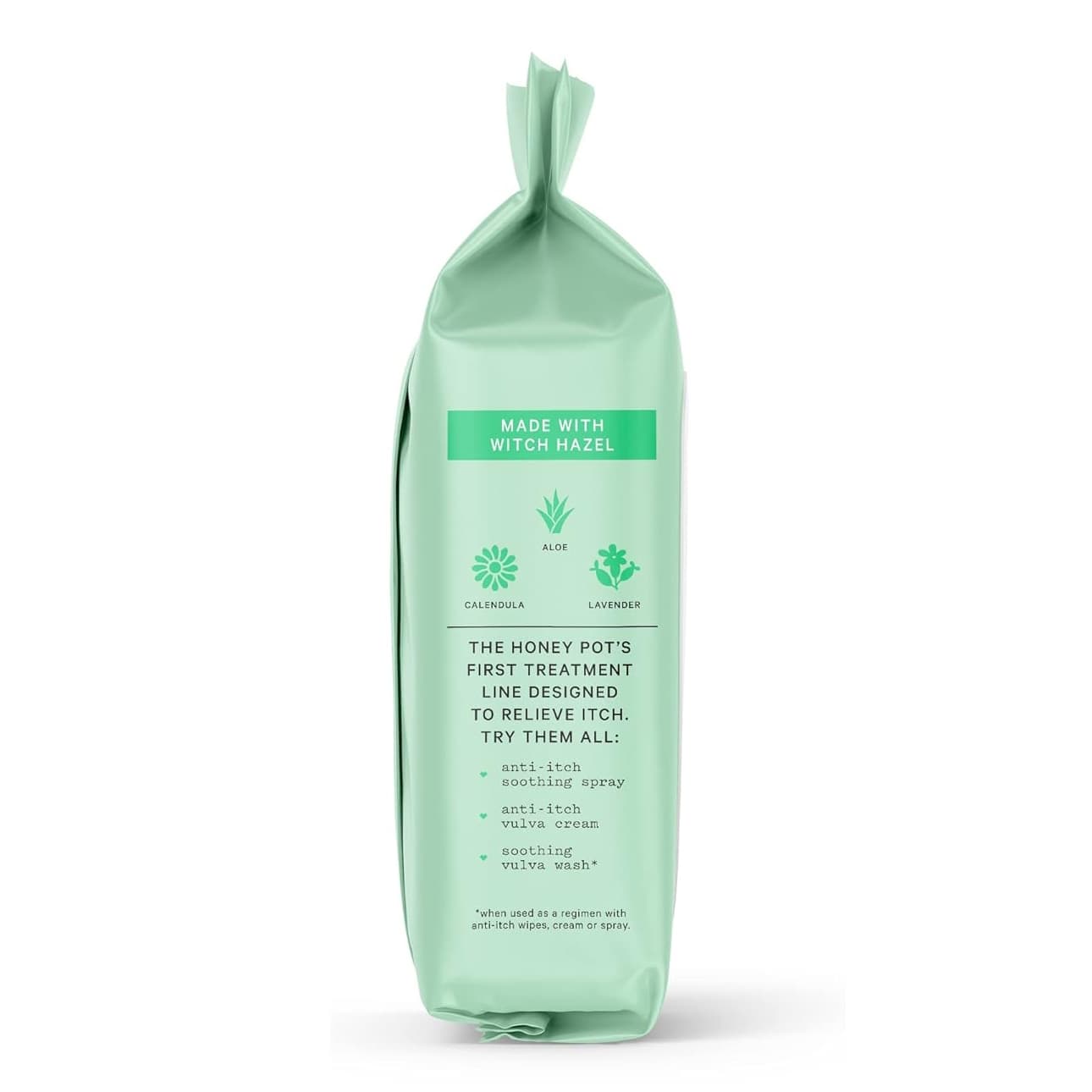 The Honey Pot Anti-Itch Wipes with 1% Pramoxine Hydrochloride - Package of 30 - Image 2