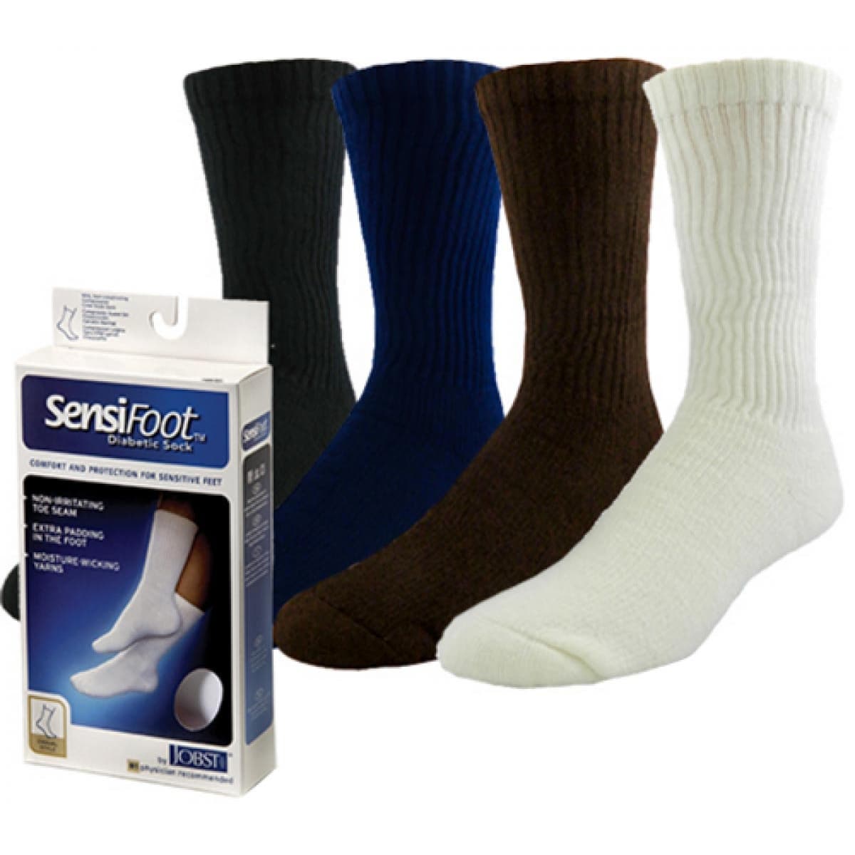 Jobst Sensifoot Diabetic Compression Socks, Closed Toe