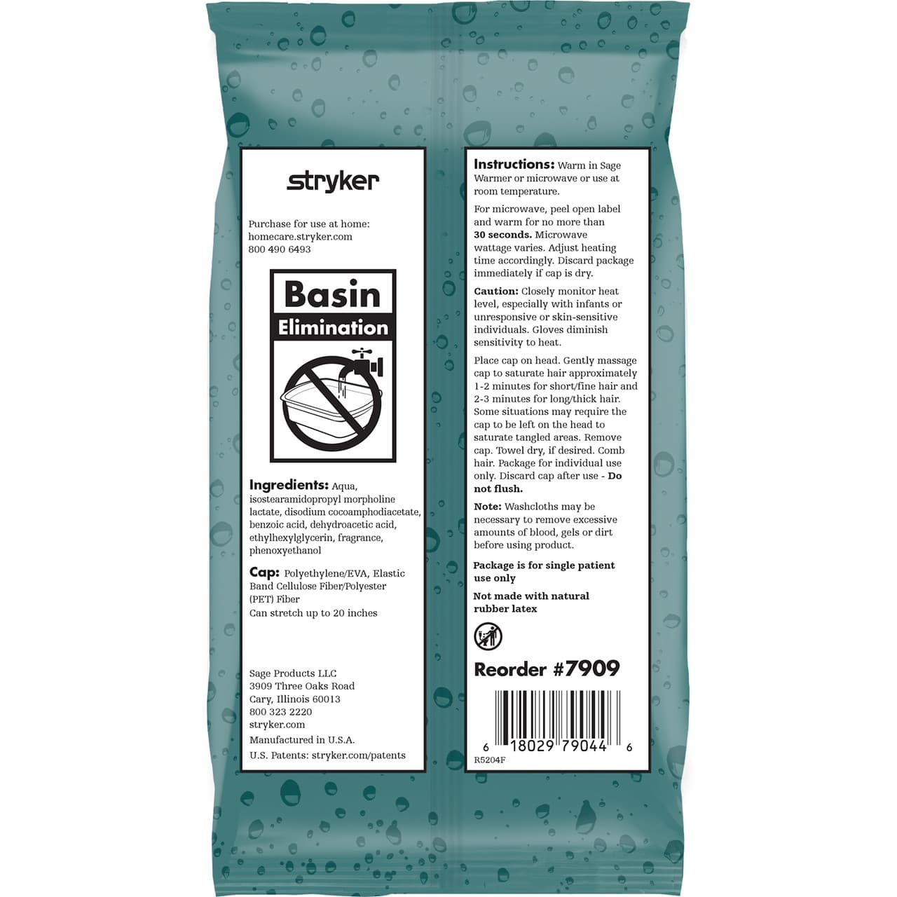 Sage Comfort Rinse-Free Shampoo Cap - Image 2