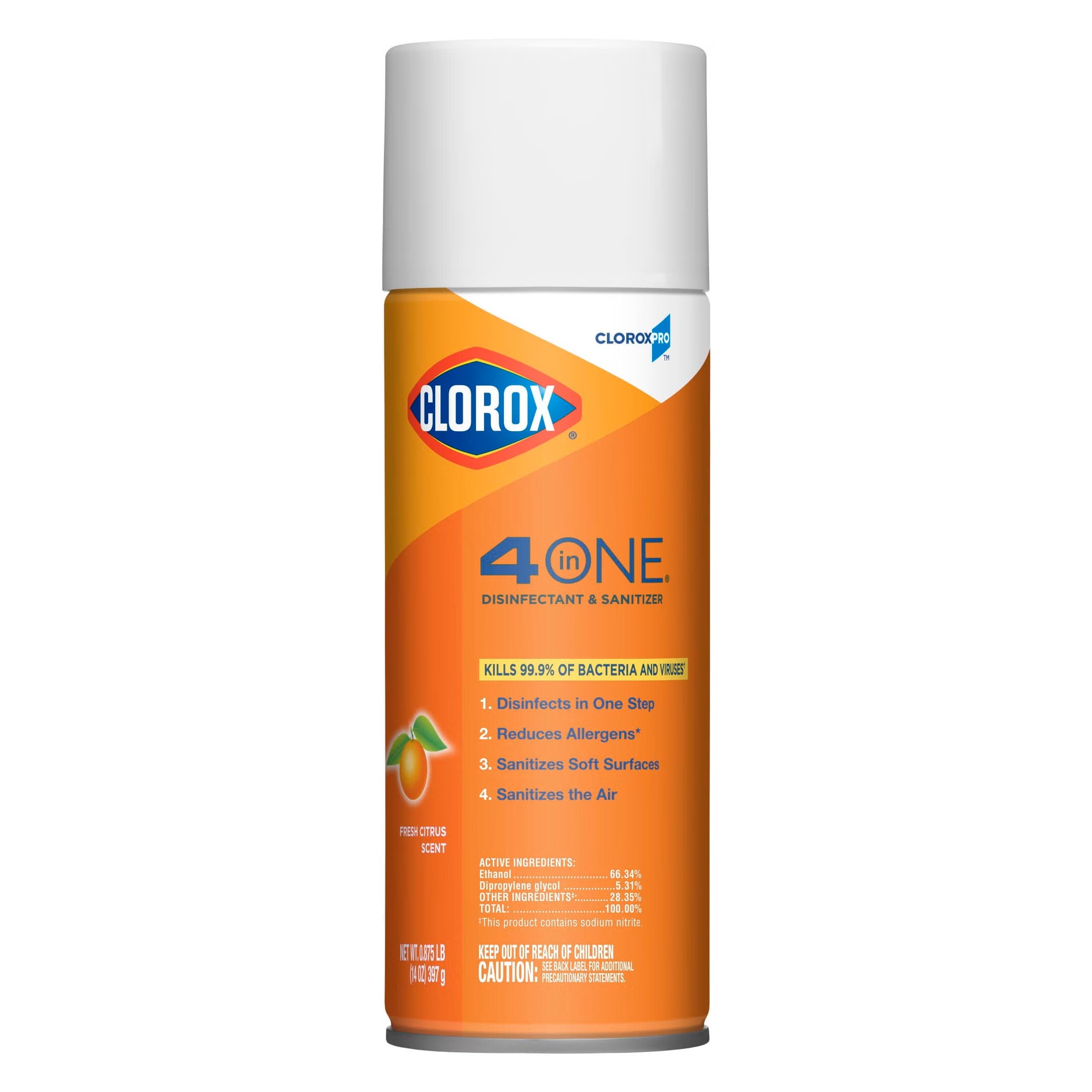 CloroxPro Clorox 4 in One Surface Disinfectant and Sanitizer Can - Case of 12 - Image 1