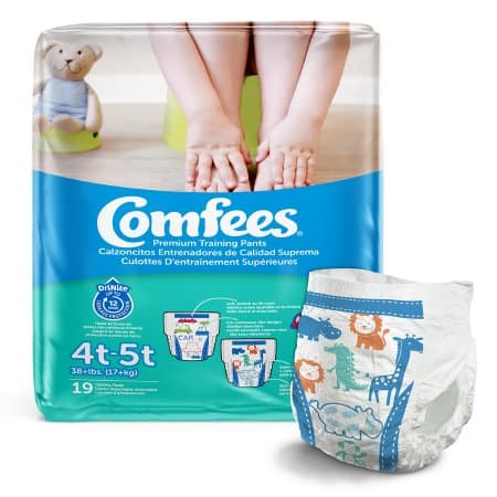 Comfees Training Pants, Male, 4T to 5T - Bag of 19 - Image 1