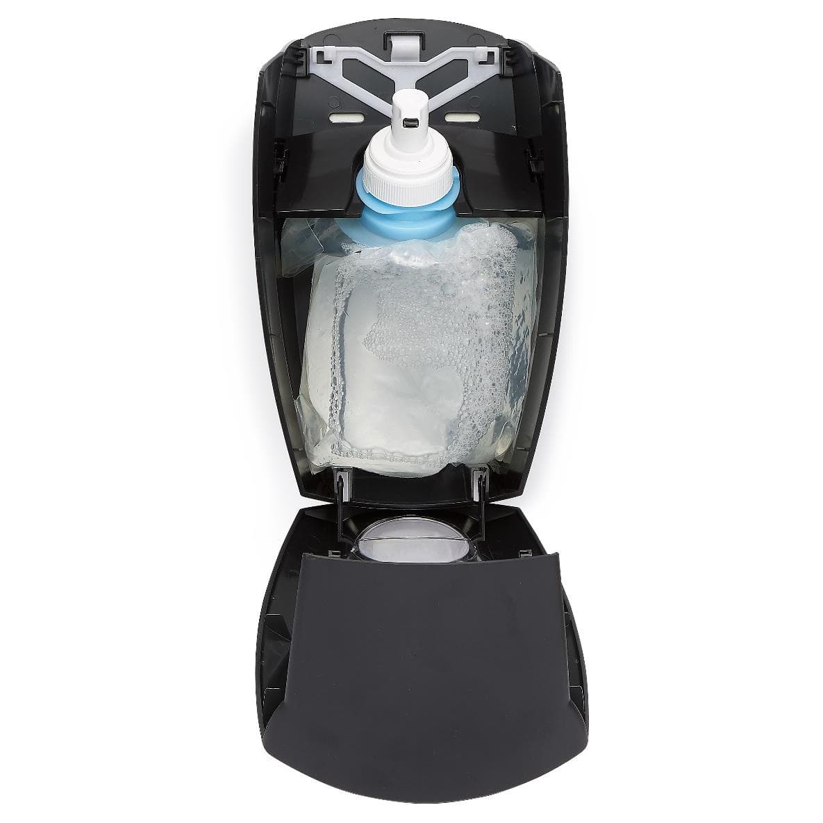 Medline Genesis Foaming Soap Push Dispenser, Black - Each - Image 3