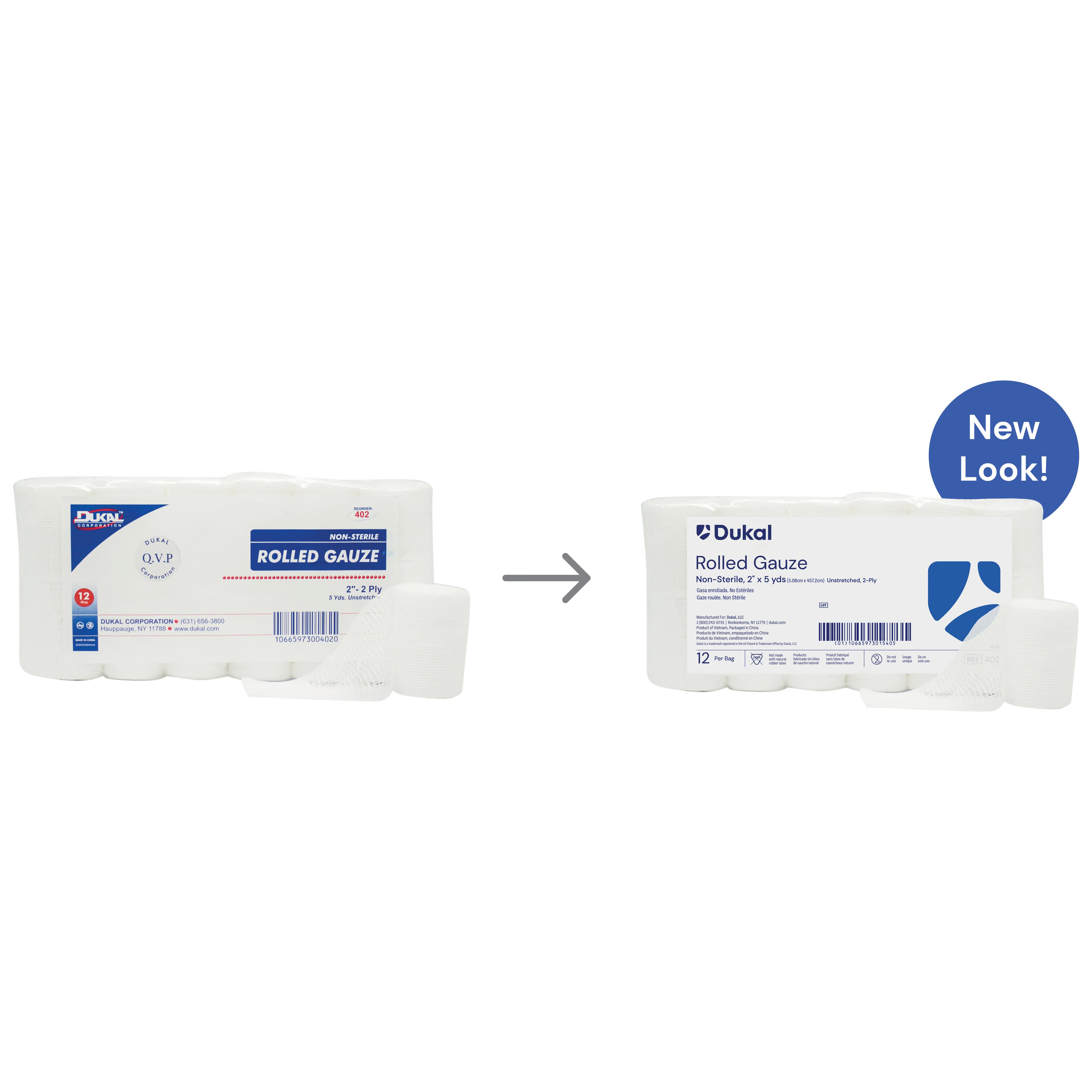 Dukal Fluff Cotton 2 Ply Conforming Bandage - Image 2