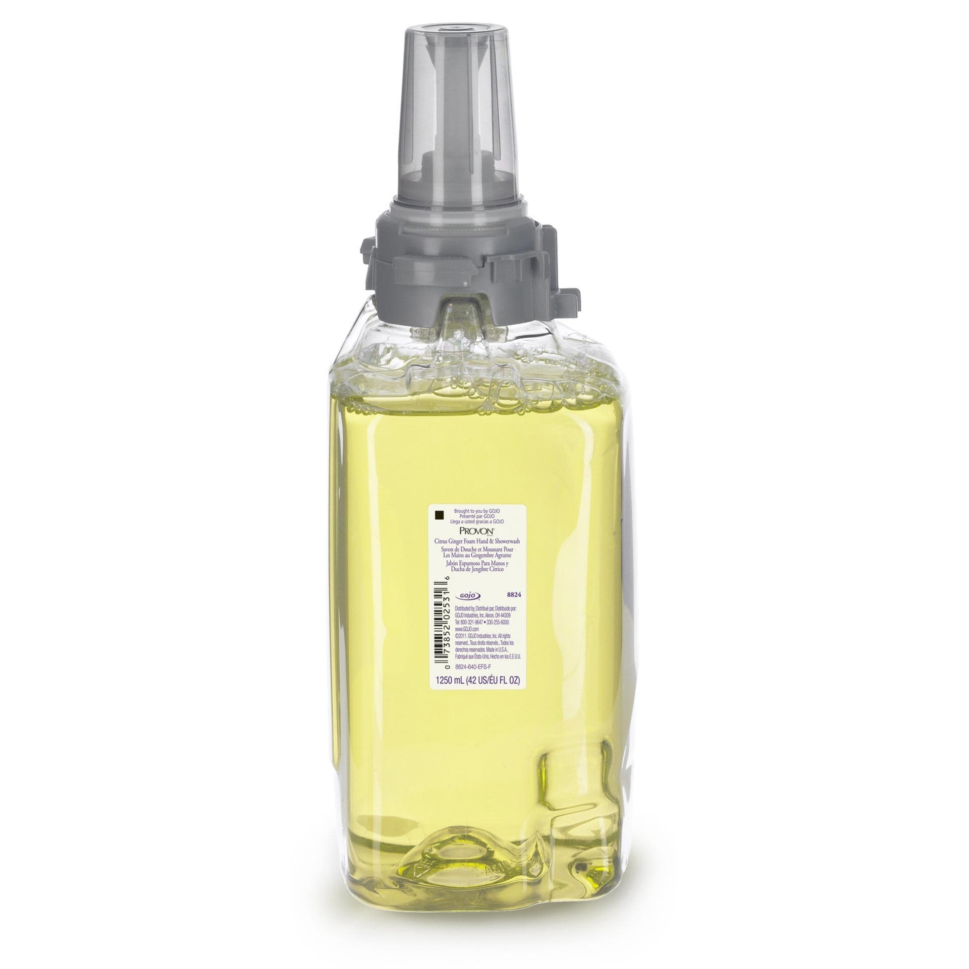 PROVON Foam Hand and Showerwash ADX-12 Dispenser, Citrus Ginger, 1250 ml - Case of 3 - Image 1