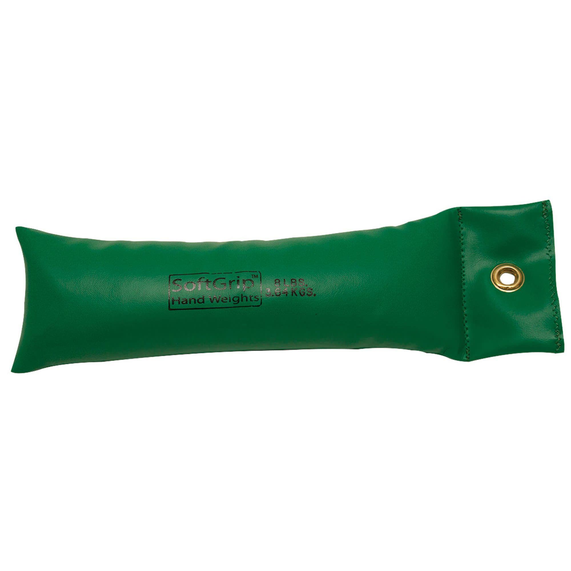 CanDo SoftGrip Hand Weights, Green, 8 Lbs - Image 1