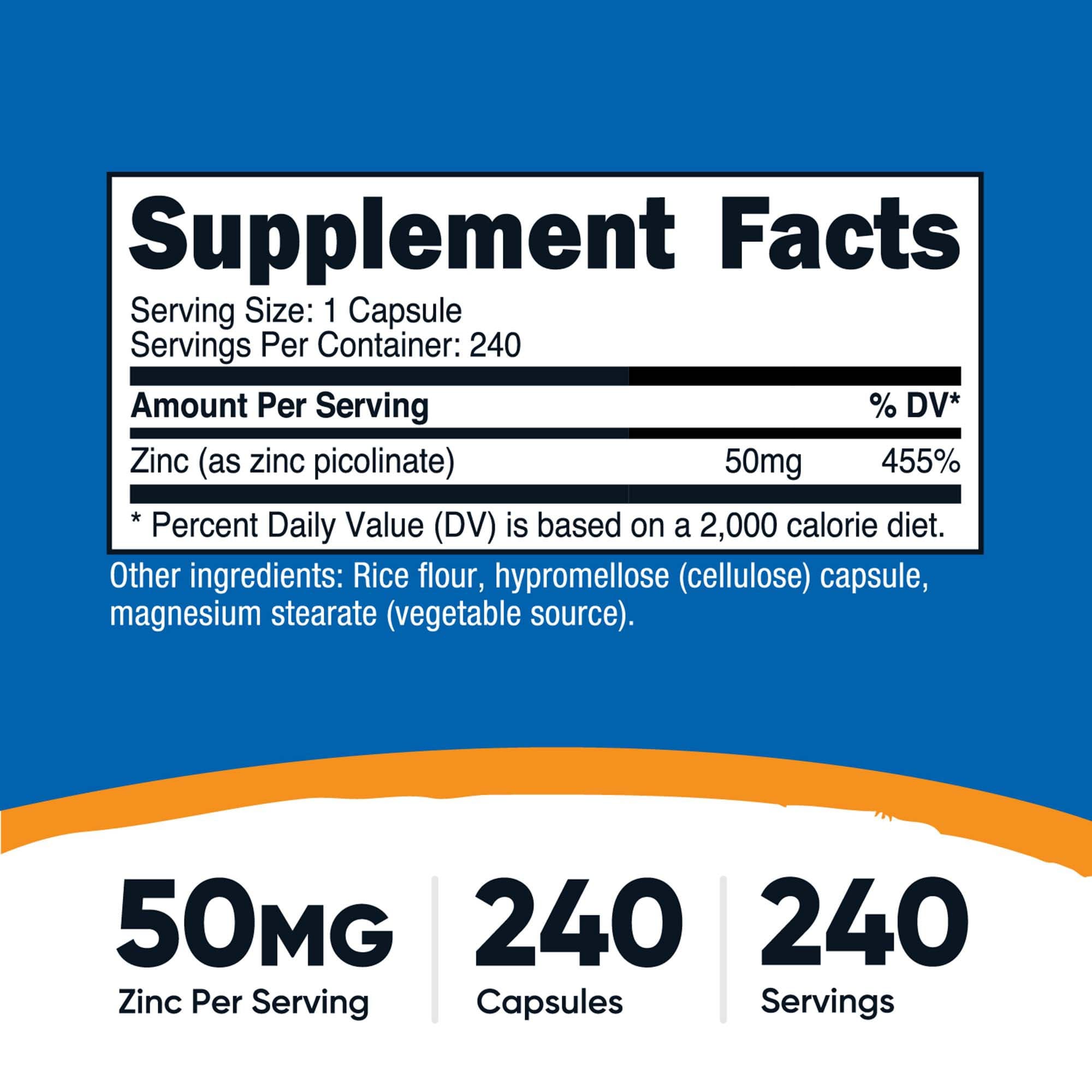 Nutricost Zinc Picolinate Capsules - Image 4