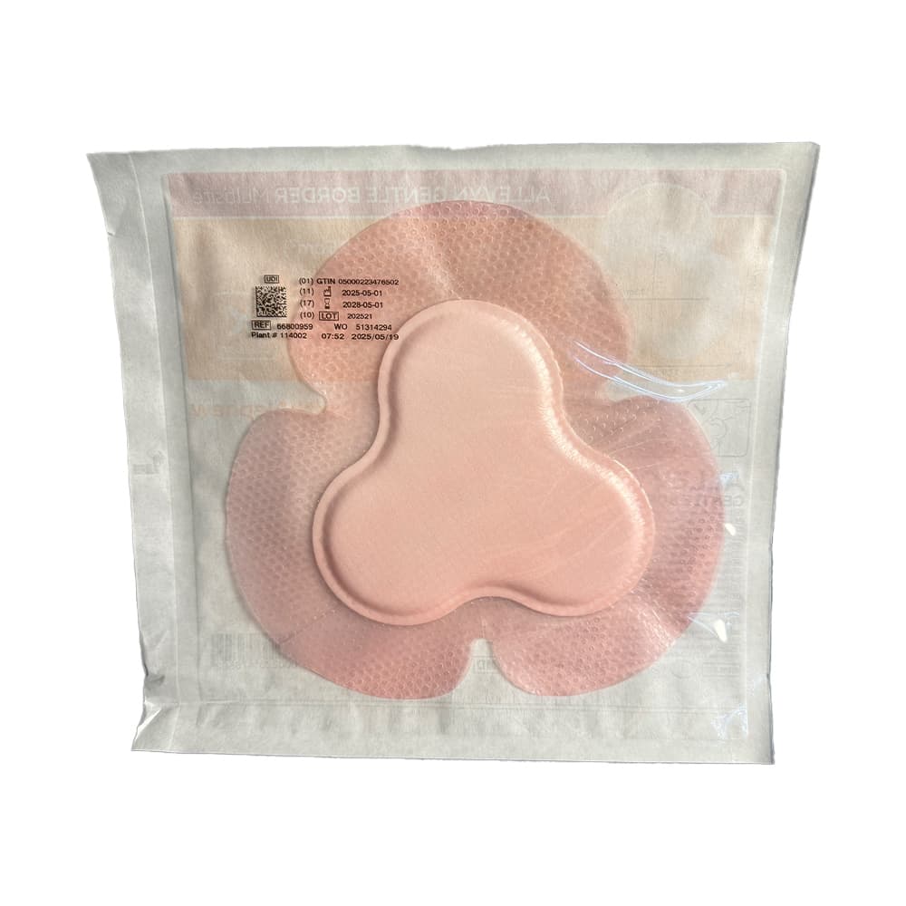 Allevyn Gentle Border Multisite Dressing, 6-3/4 x 7-5/8 Inch - Each - Image 1