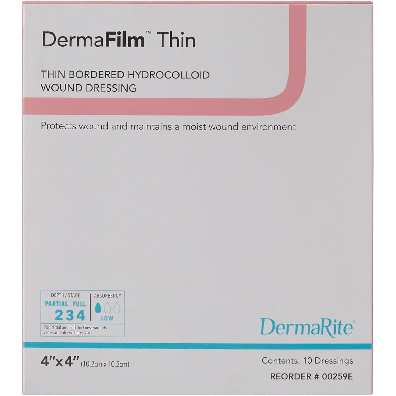 DermaFilm Thin Hydrocolloid Wound Dressing with Border - Image 2
