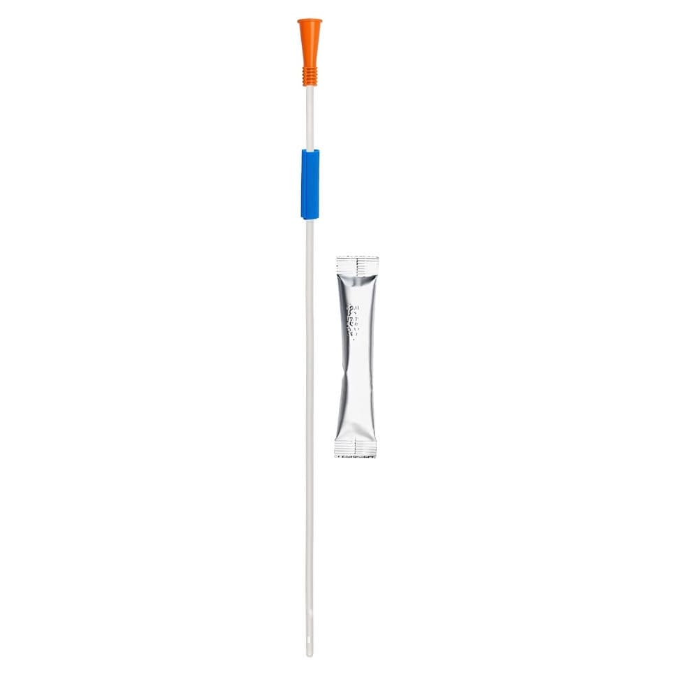 SimPro Now Hydrophilic Urethral Catheter, 16 Fr, 8" - Box of 30 - Image 1