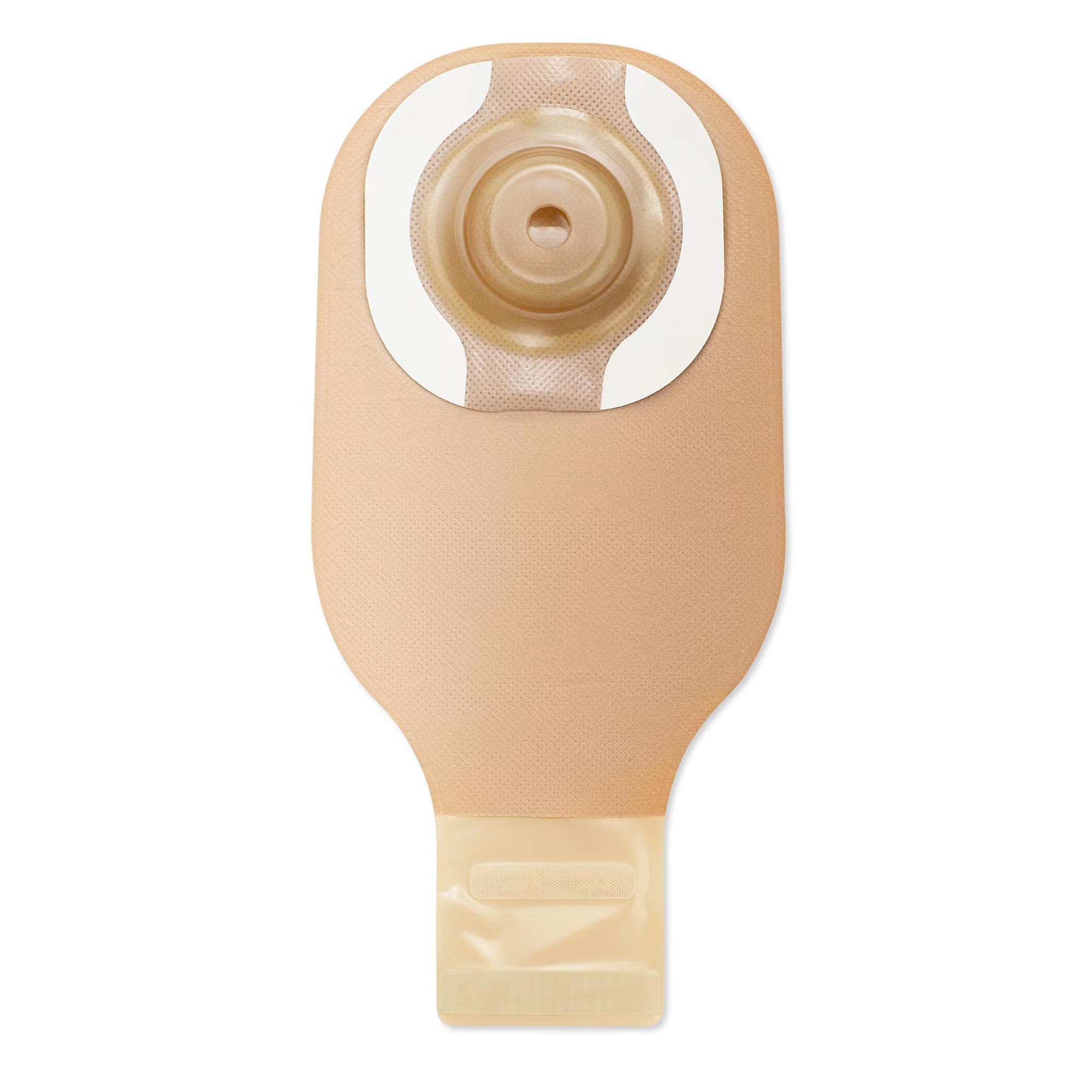 Premier 1-Piece Drainable Ostomy Pouch with Convex CeraPlus Barrier, Microseal Closure and Tape, Up to 1-1/2 Inch - Box of 5 - Image 1