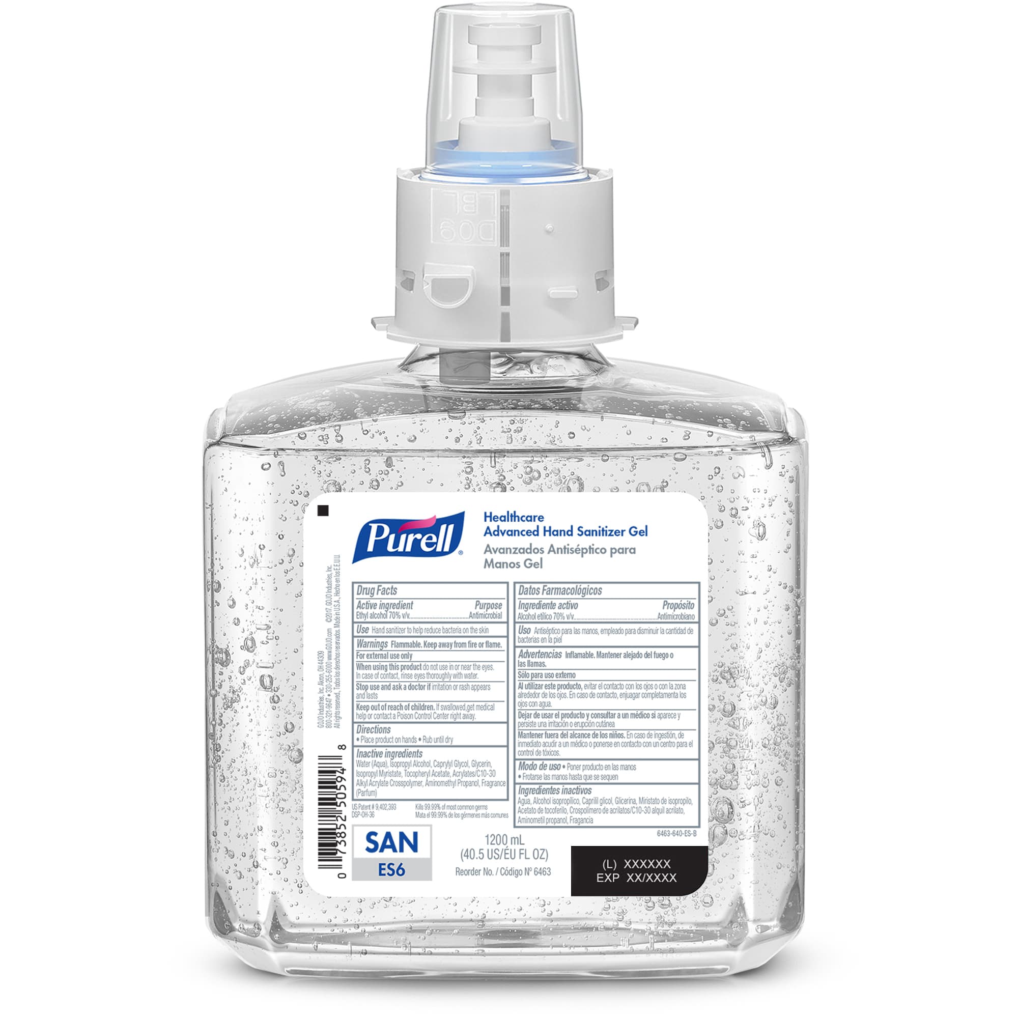 Purell Advanced Hand Sanitizer Gel Refill for ES6 Dispencer, 1200 mL - Case of 2 - Image 2