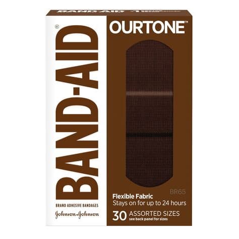 OurTone Band-Aid Adhesive Bandages, BR65 - Box of 30 - Image 1