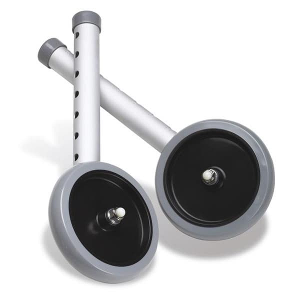 Medline Walker 5" Wheel Footpiece Set (Conversion Kit Type) - Case of 6 Pairs