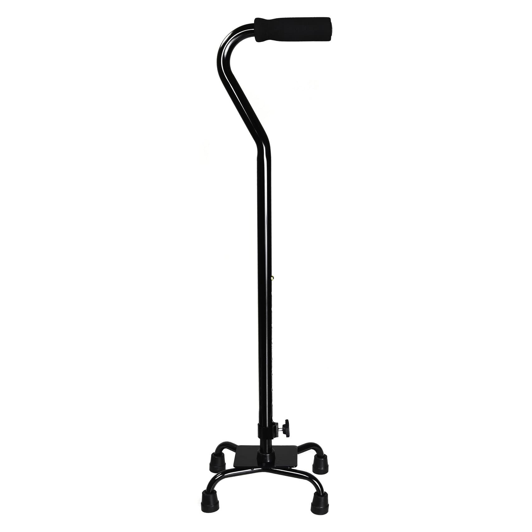 McKesson Steel Vinyl Grip Small Base Quad Cane - Each - Image 1