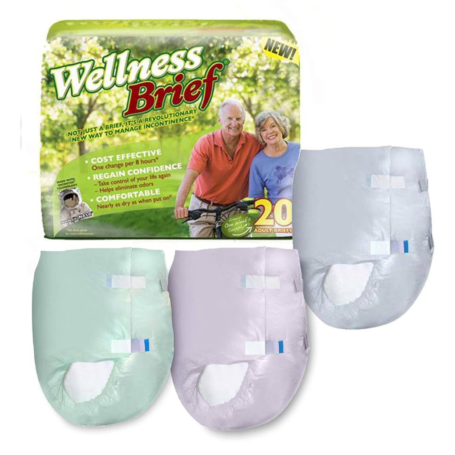 Unique Wellness Original Adult Incontinence Briefs - Image 2
