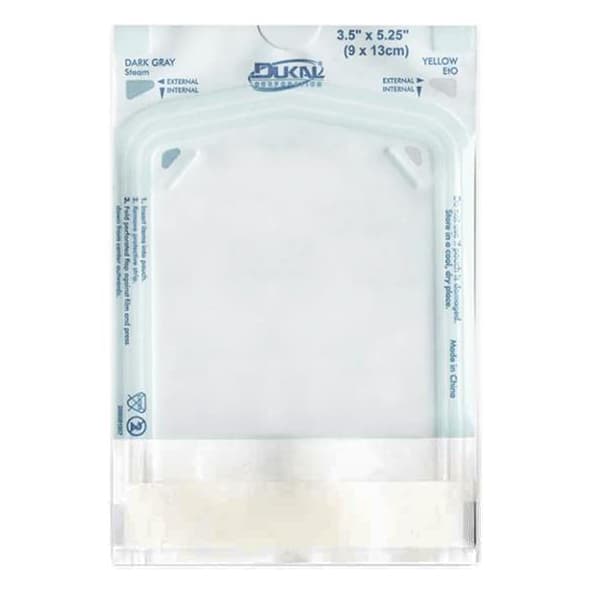 Dukal Sterilization Pouch, 3.5" x 5.25" - Case of 6000 - Image 1