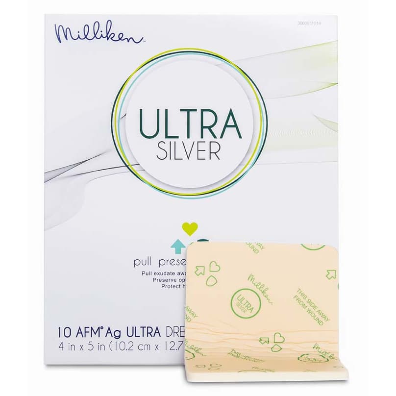 Milliken Ultra Silver Foam Dressing
