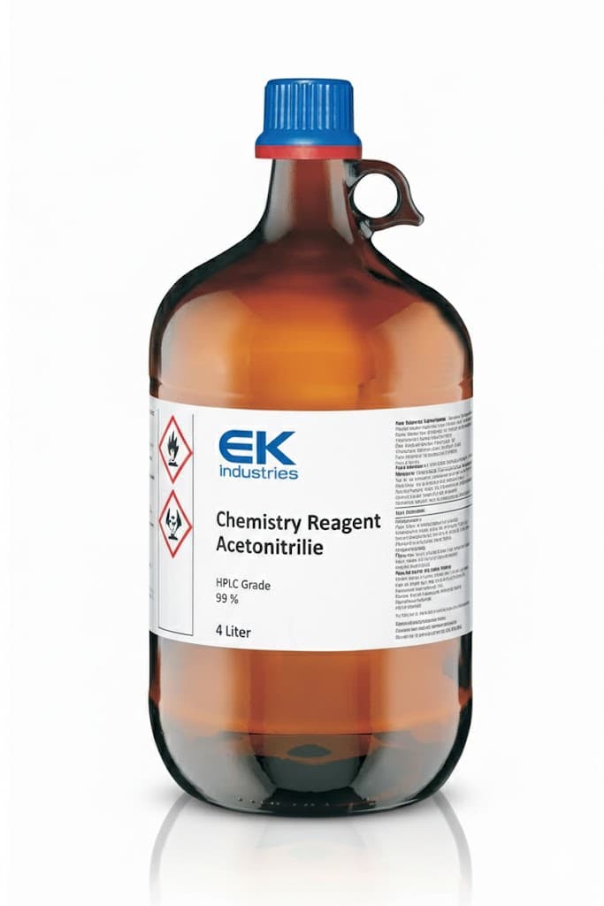 Chemistry Reagent Acetonitrile HPLC Grade, 99 %, 4 Liter - Each - Image 1