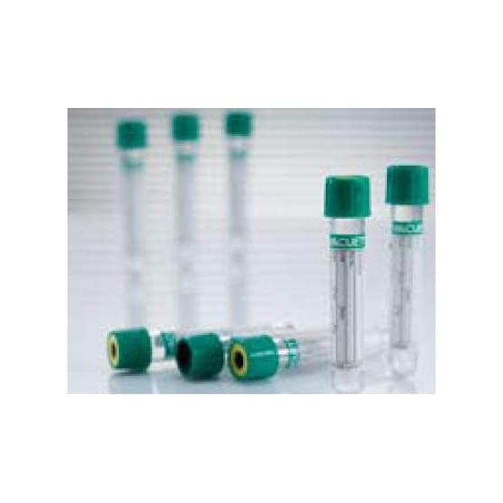 Vacuette Venous Blood Collection Tube Sodium Heparin, 13 x 100 mm, Plasma Tube, 6 mL - Case of 1200 - Image 1