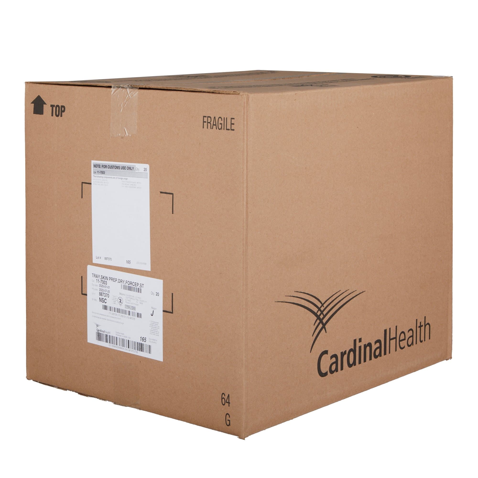 Cardinal Health Dry Skin Prep Scrub Tray - Image 3