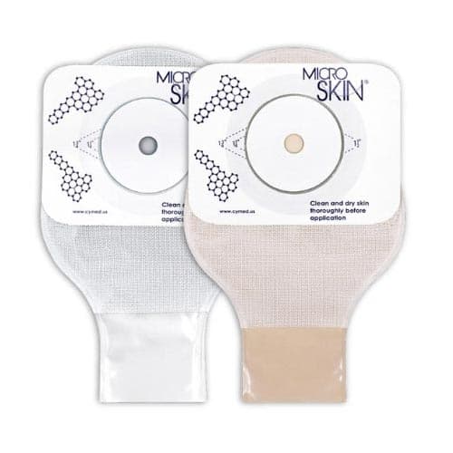 Cymed One-Piece Drainable Colostomy Pouch, Clear, Up to 1-3/4 Inch - Image 3