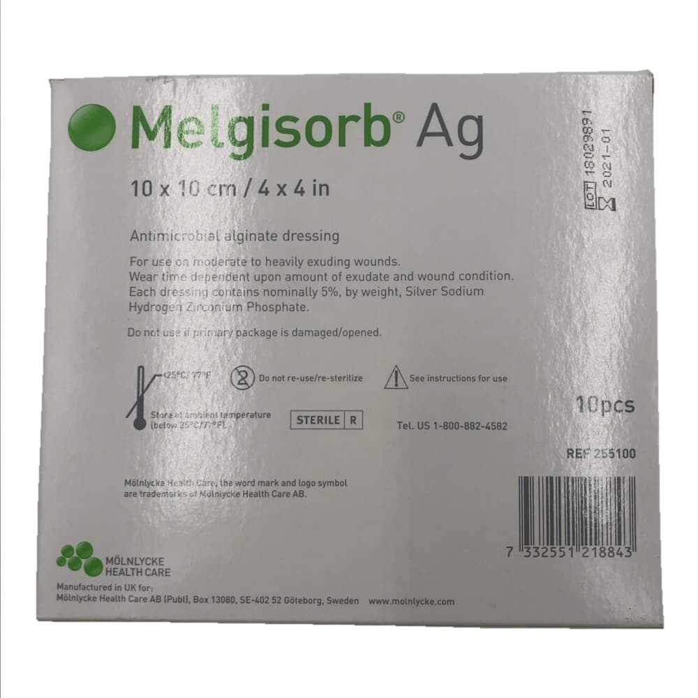 silver antimicrobial alginate dressing Simpurity Alginate Wound Dressing with Antimicrobial Silver
