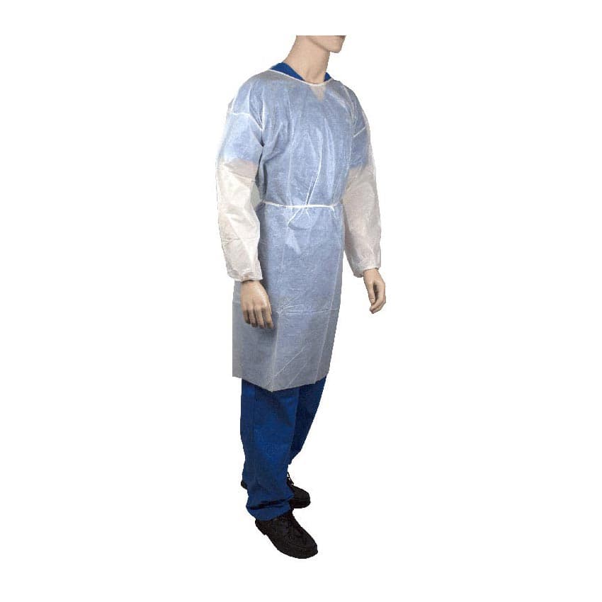Dynarex Disposable Protective Procedure Gown, White - Case of 50 - Image 2