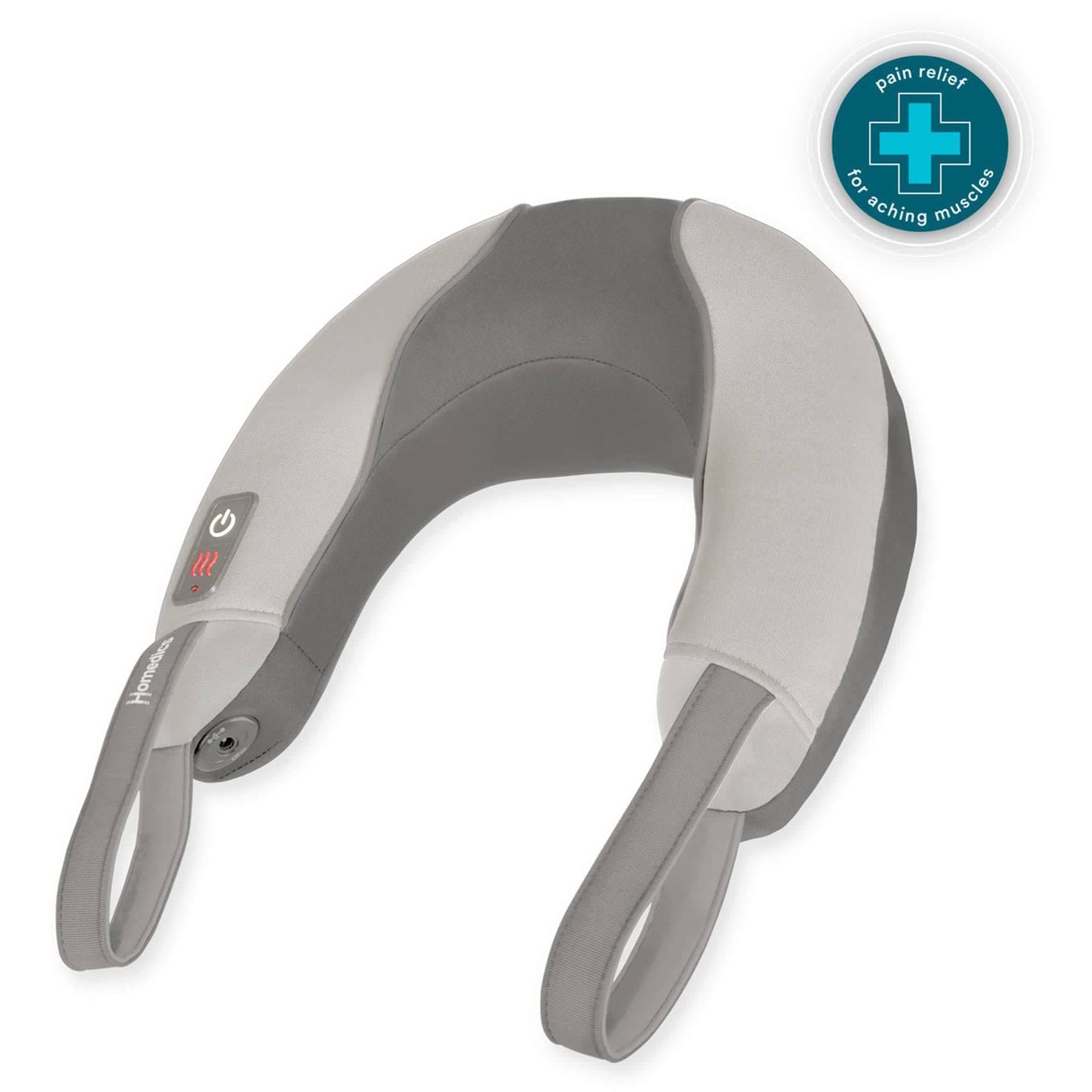 HoMedics Pro Therapy Hand-Held Vibration Neck Massager with Heat, Gray - Image 2