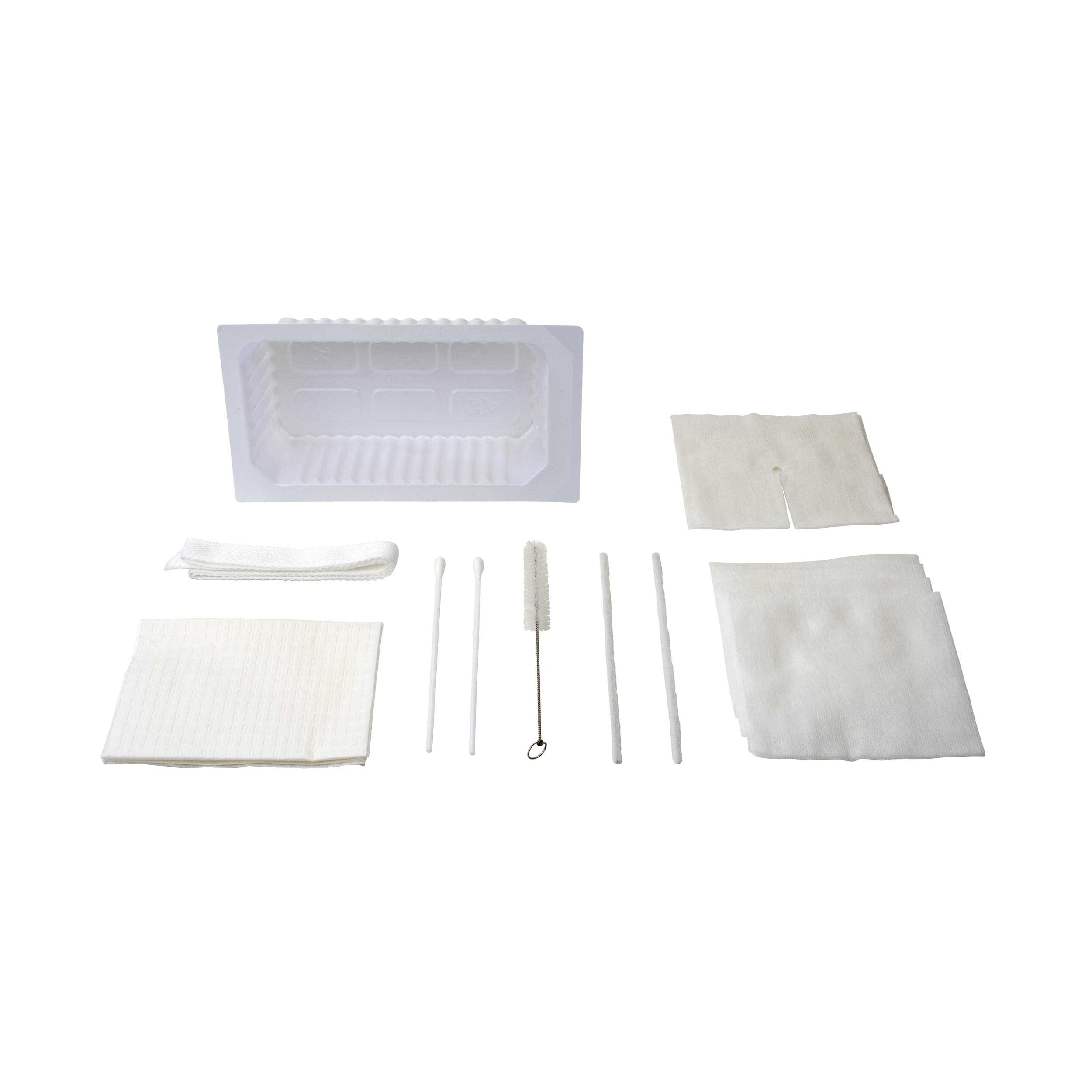 Dynarex Tracheostomy Care Kit with No Gloves, One Compartment Tray -Each - Image 1