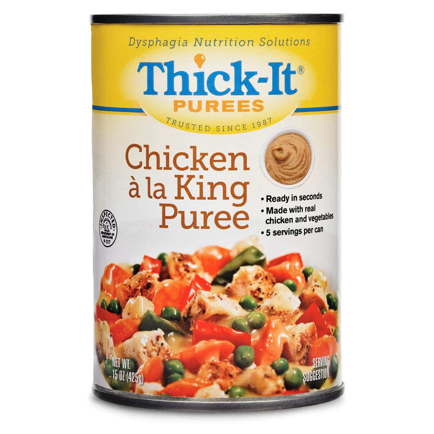 Thick-It Puree, Chicken A la King, 15 oz - Case of 12 - Image 1