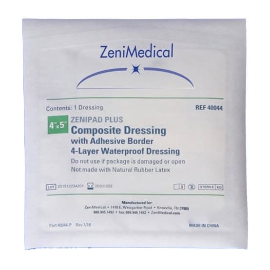 ZeniPad Plus Composite Wound Dressing, 4 x 5 Inch - Each - Image 1
