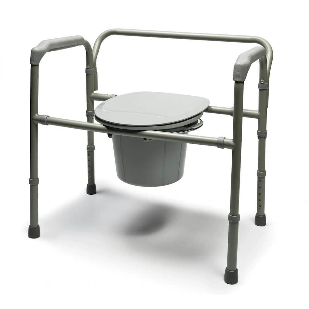 Lumex Bariatric Steel Folding Commode - Case of 2 - Image 2